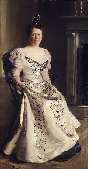 Cecilia Beaux Mrs. Robert Abbe (Catherine Amory Bennett) China oil painting art